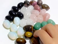 7 Types Mini Egg Clear Quartz Tiger Eye