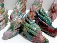 8 Pieces Ocean Jasper Dragon Head Closeout