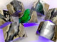 7 Pieces Volcanic Agate Standable Cube (UV-Reactive)