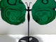 Beautiful Polished Malachite Slab Butterfly Wing With Stand (#4)