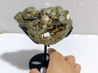 Natural Pyrite Mineral Specimen With Stand #A4
