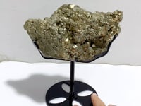 Natural Pyrite Mineral Specimen With Stand #A5