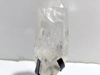 Clear Quartz Point Raw Bottom With Stand