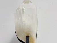 Large Clear Quartz Raw Bottom Double Point With Stand