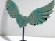 Amazonite Heart Wing Carving With Stand
