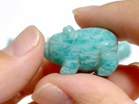 Mini Amazonite Pig Carving Wholesale