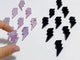 Black Obsidian & Lepidolite Lightning Carving Wholesale