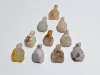 Mini Sakura Flower Agate Turtle Carving Wholesale