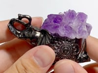 Amethyst Cluster Elephant Home Decorations