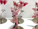 Beautiful Rhodonite Mixed Quartz Butterfly Flower Carving With Stand Wholesale