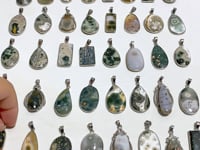 40 Pieces 8th Vein Ocean Japser Pendants