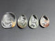 4 Pieces Dolphin Garden Quartz Inner Scene Carving