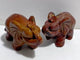 2 Pieces Large Ocean Jasper Elephants Crystal Carving