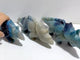 3 Pieces Trolleite Triceratops Three-horned Dinosaur Carving