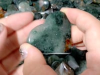High Quality Green Mica Mixed Garnet Heart Wholesale