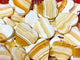 Stripe Yellow Calcite Heart Wholesale