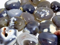 19 Pieces Black Orca Agate Heart #3