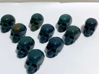 Moss Agate Skull Carving Wholesale