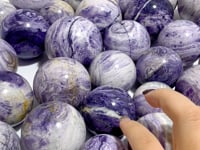 27 Pieces Purple Stripe Jasper Spheres