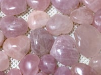 33 Pieces Large Rose Quartz Heart (Sea Freight Only)
