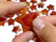 3CM Stripe Carnelian Star Carving Wholesale