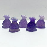 Purple Fluorite Money Bag Carving Wholesale - Wholesale Crystals