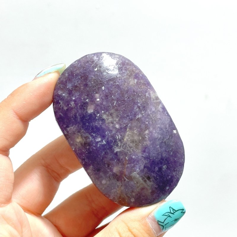 Purple Lepidolite Mixed Quartz Palm Wholesale - Wholesale Crystals
