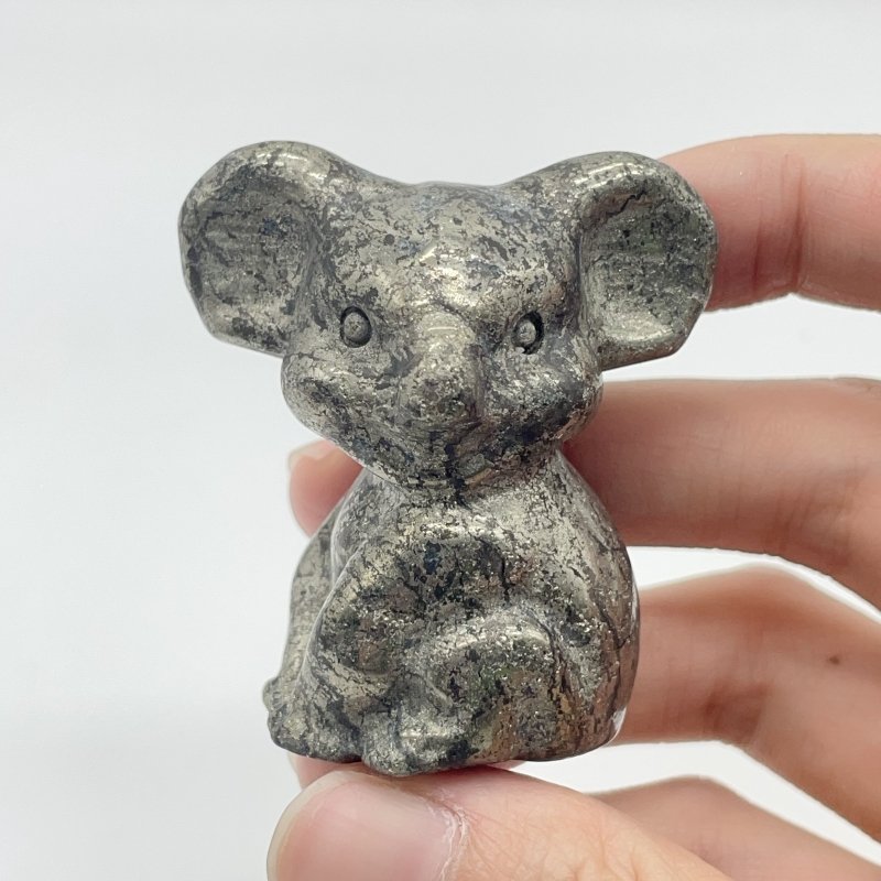 Pyrite Koala Carving Animal Wholesale - Wholesale Crystals