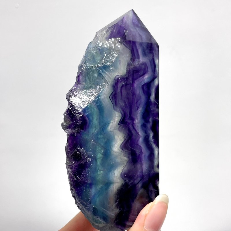 Rainbow Fluorite Raw Side Point Tower Wholesale - Wholesale Crystals