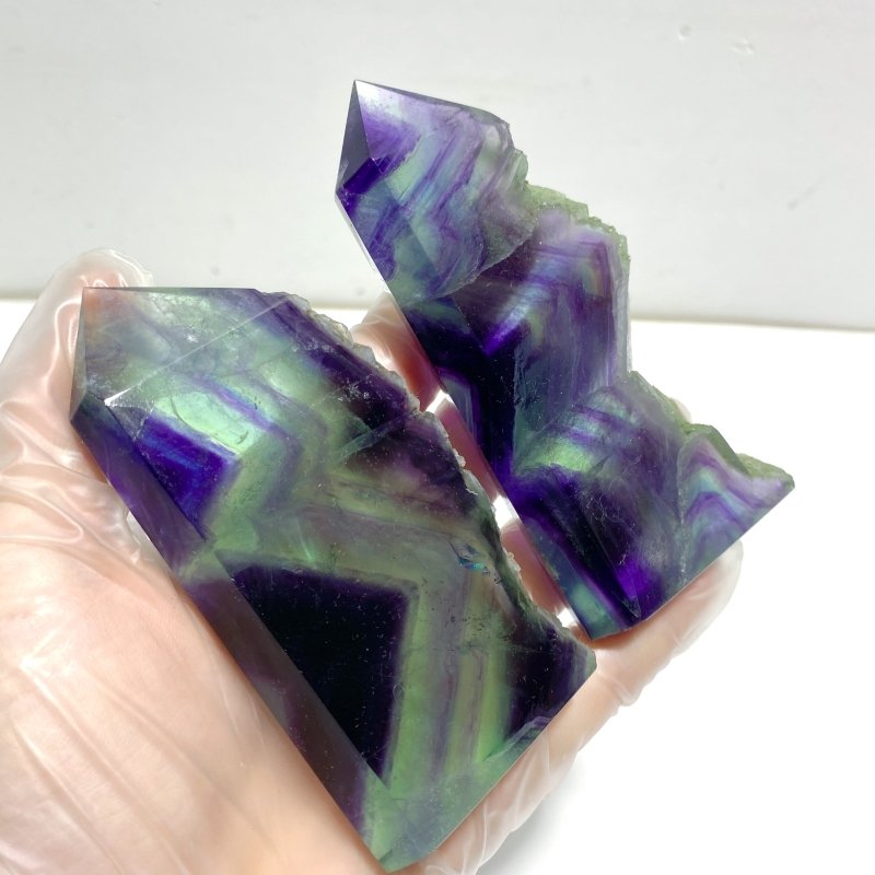 Rainbow Fluorite Raw Side Point Tower Wholesale - Wholesale Crystals