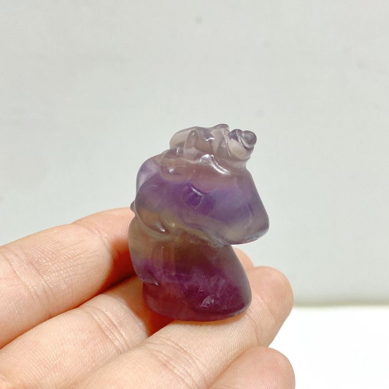 Rainbow Fluorite Unicorn Carving Wholesale - Wholesale Crystals