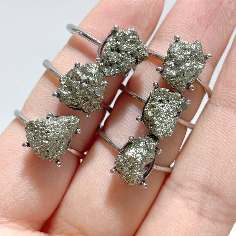 Raw Pyrite Crystal Ring Wholesale - Wholesale Crystals