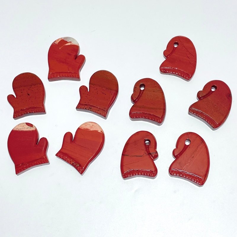 Red Jasper Gloves And Hat Christmas Carving Wholesale - Wholesale Crystals