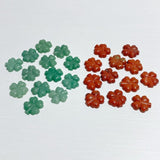 Red Jasper Green Aventurine Four Leaf Clover Carving Wholesale -Wholesale Crystals