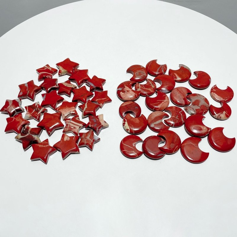 Red Jasper Moon And Star Wholesale - Wholesale Crystals