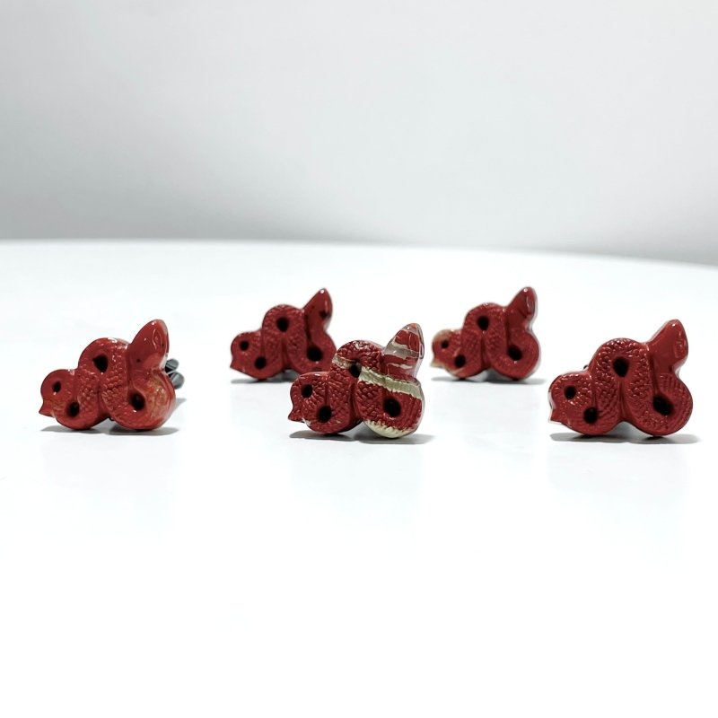 Red Jasper Snake Car Air Vent Clips Wholesale Car Accessories - Wholesale Crystals