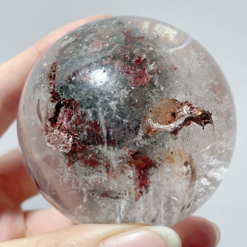 Red Phantom Quartz Garden Quartz Sphere - Wholesale Crystals