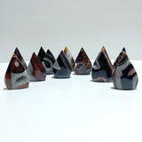 Red&Black Stripe Agate Mixed Quartz Arrow Head Shape Wholesale - Wholesale Crystals