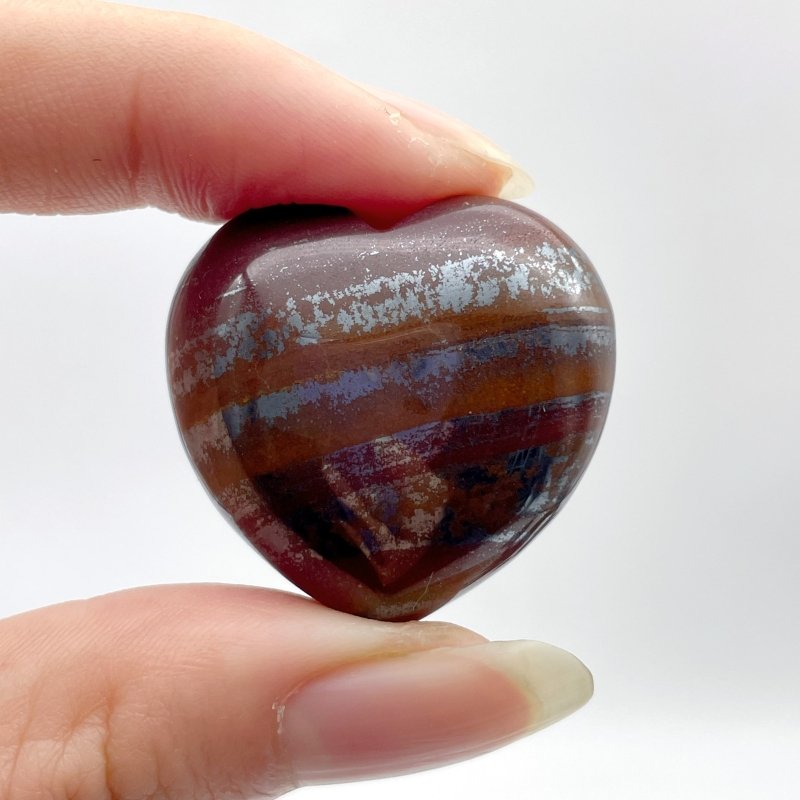 Red&Yellow Tiger Eye Mixed Iron Heart Wholesale - Wholesale Crystals