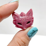 Rhodonite Fox Face Carving Wholesale - Wholesale Crystals