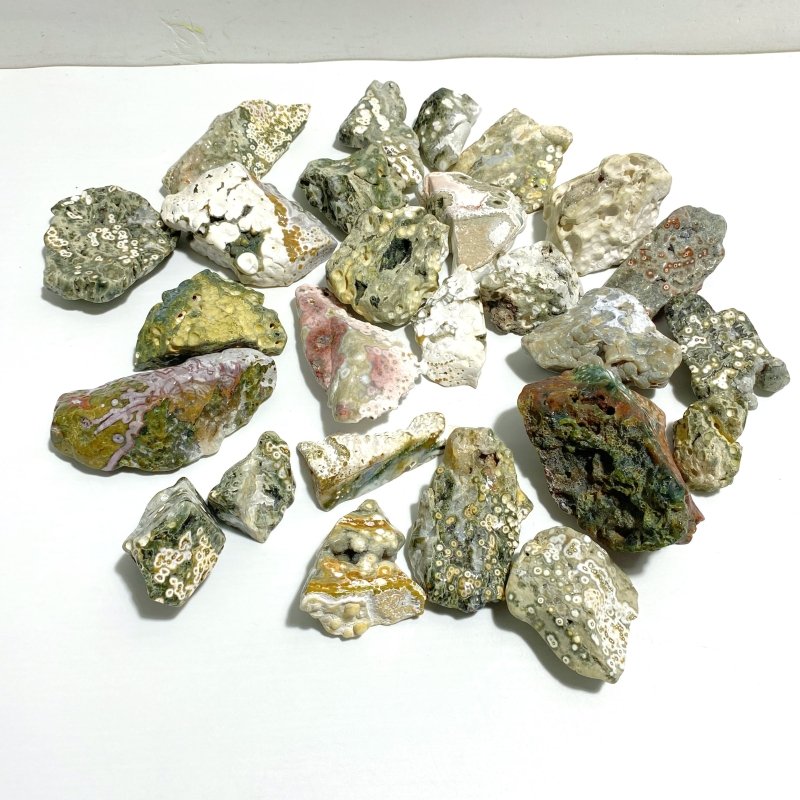 Rough Shape Polished 8th Vein Ocean Jasper Wholesale - Wholesale Crystals