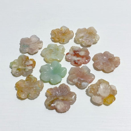 Sakura Flower Agate Flower Carving Wholesale -Wholesale Crystals