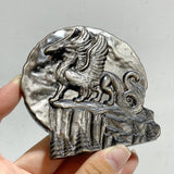 Silver Sheen Obsidian Flying Dragon Carving Wholesale -Wholesale Crystals