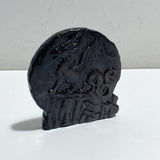 Silver Sheen Obsidian Flying Dragon Carving Wholesale -Wholesale Crystals