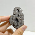 Silver Sheen Obsidian Nine-tailed Fox Carving Wholesale -Wholesale Crystals