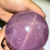 Six Star Line Deep Pink Rose Quartz Sphere -Wholesale Crystals