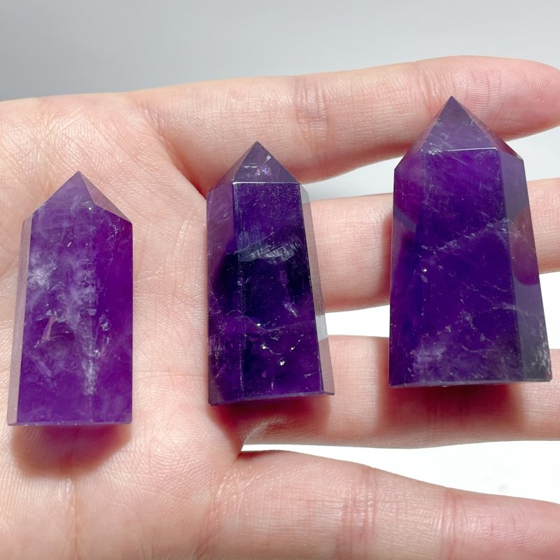 Small Deep Purple Amethyst Points Wholesale - Wholesale Crystals