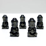 Small Gold Sheen Obsidian Buddha Carving Wholesale - Wholesale Crystals