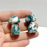Small Moss Agate Mushroom Carving Wholesale - Wholesale Crystals
