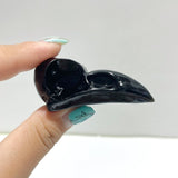 Small Obsidian Crow Skull Carving Wholesale - Wholesale Crystals